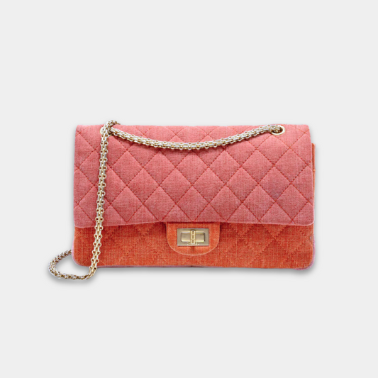 Chanel Jumbo 2.55 Reissue Double Fabric Multicolour Flap Bag