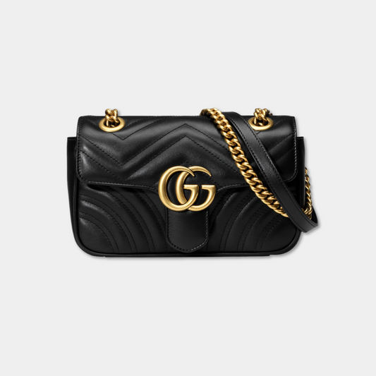 Gucci Black Mini Marmont Shoulder Bag