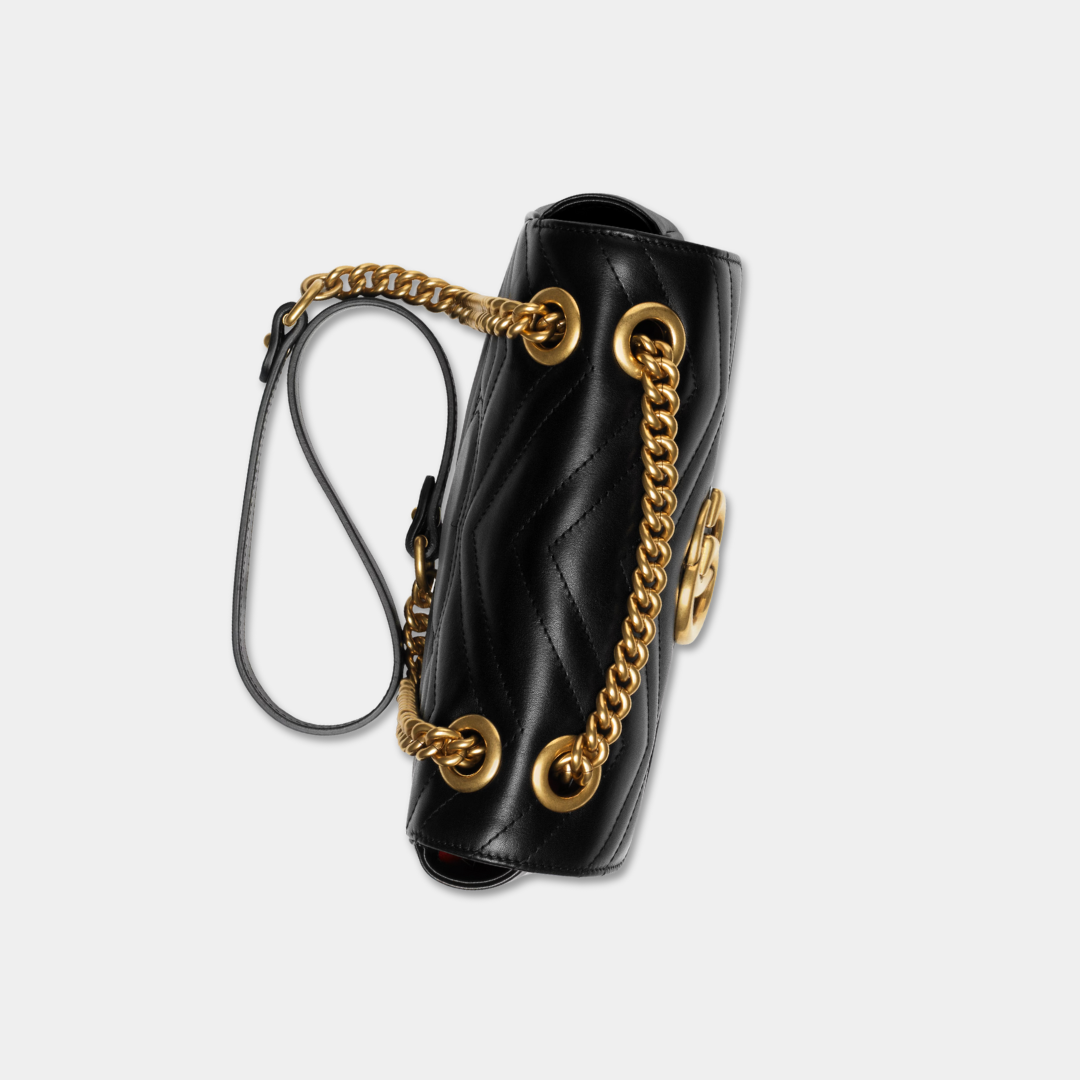 Gucci Black Mini Marmont Shoulder Bag