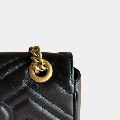 Gucci Black Mini Marmont Shoulder Bag